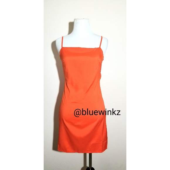 💮Orange Summer Dress - Picture 4 of 5